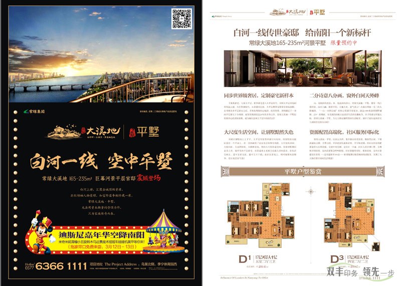 常綠集團(tuán)南陽(yáng)大溪地樓盤宣傳DM單